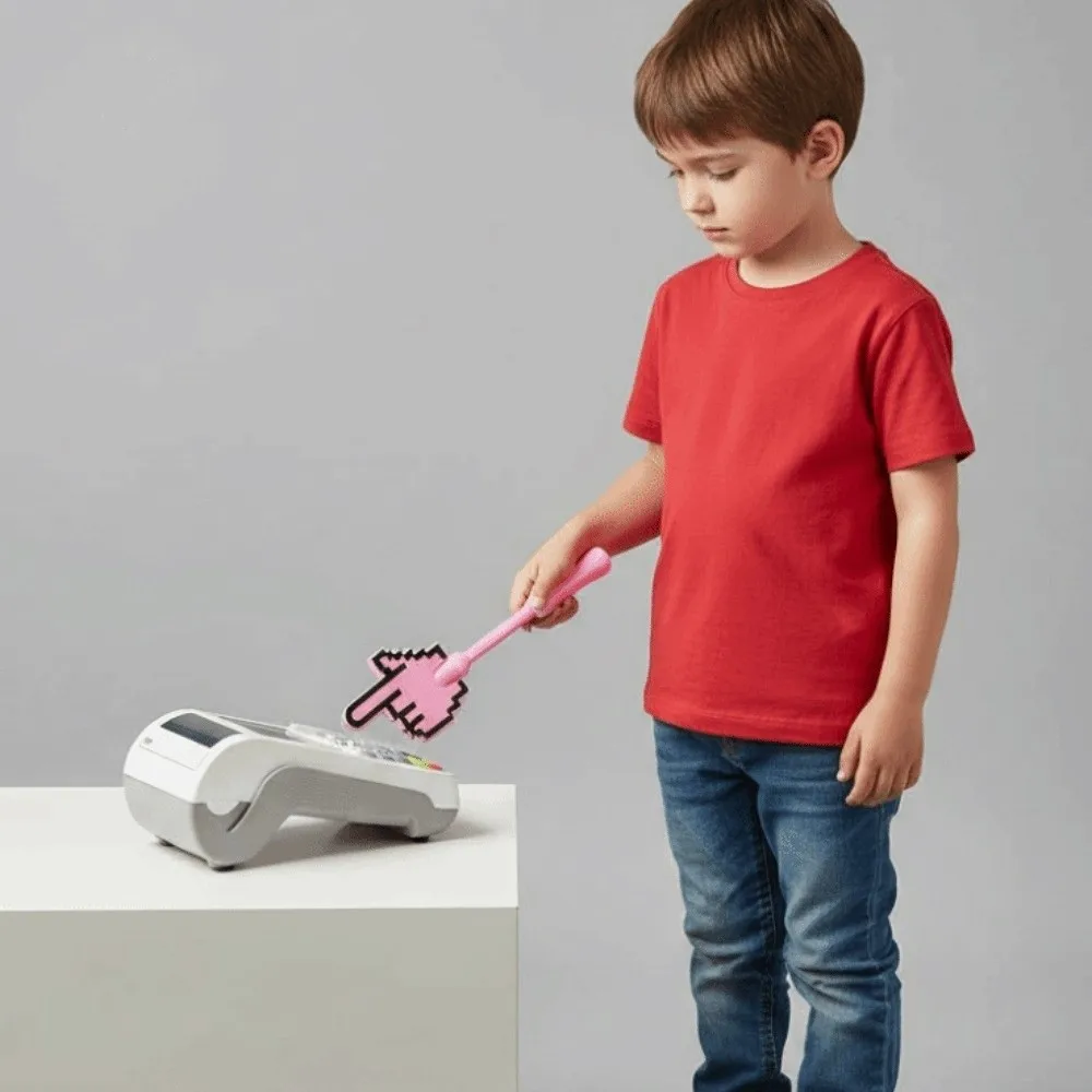 

Creative 3D Printed Wand Tap To Pay Detachable Fingertip Stick Index Finger Wand Holder Lightweight Portable