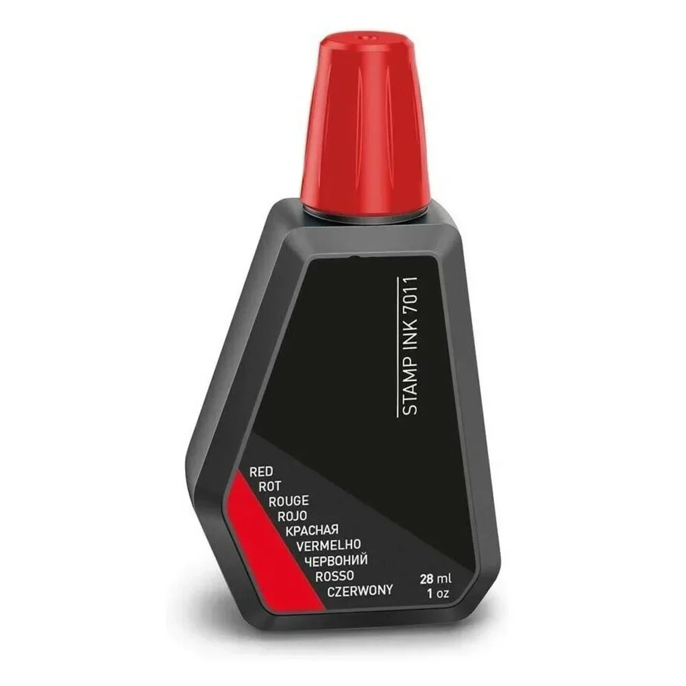 7011 Stamp Pad Ink 28 Ml  (Colours) Red / Blue / Black / Green / Purple For All Ink Pads Can Be Refilled Tools