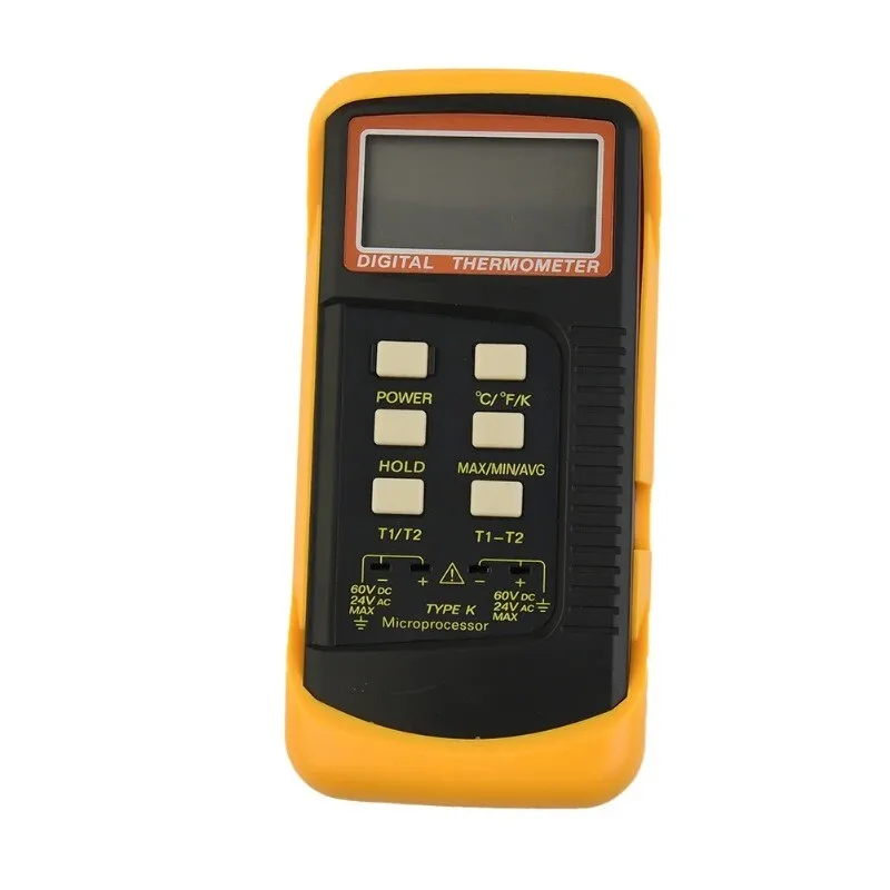 DM6801B Digital Thermometer Thermometer Dual Probe Tin Furnace Thermometer