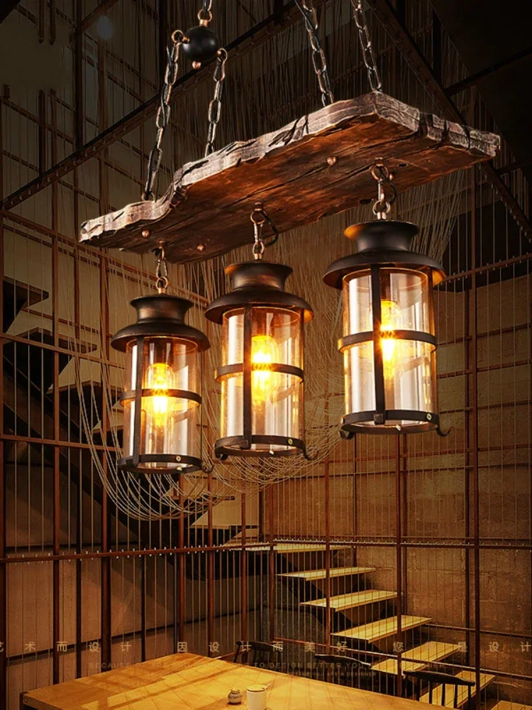 

Industrial Wind Pendant Lights Retro Chandelier American Country Coffee Restaurant Bar American Chandelier Creative Lighting