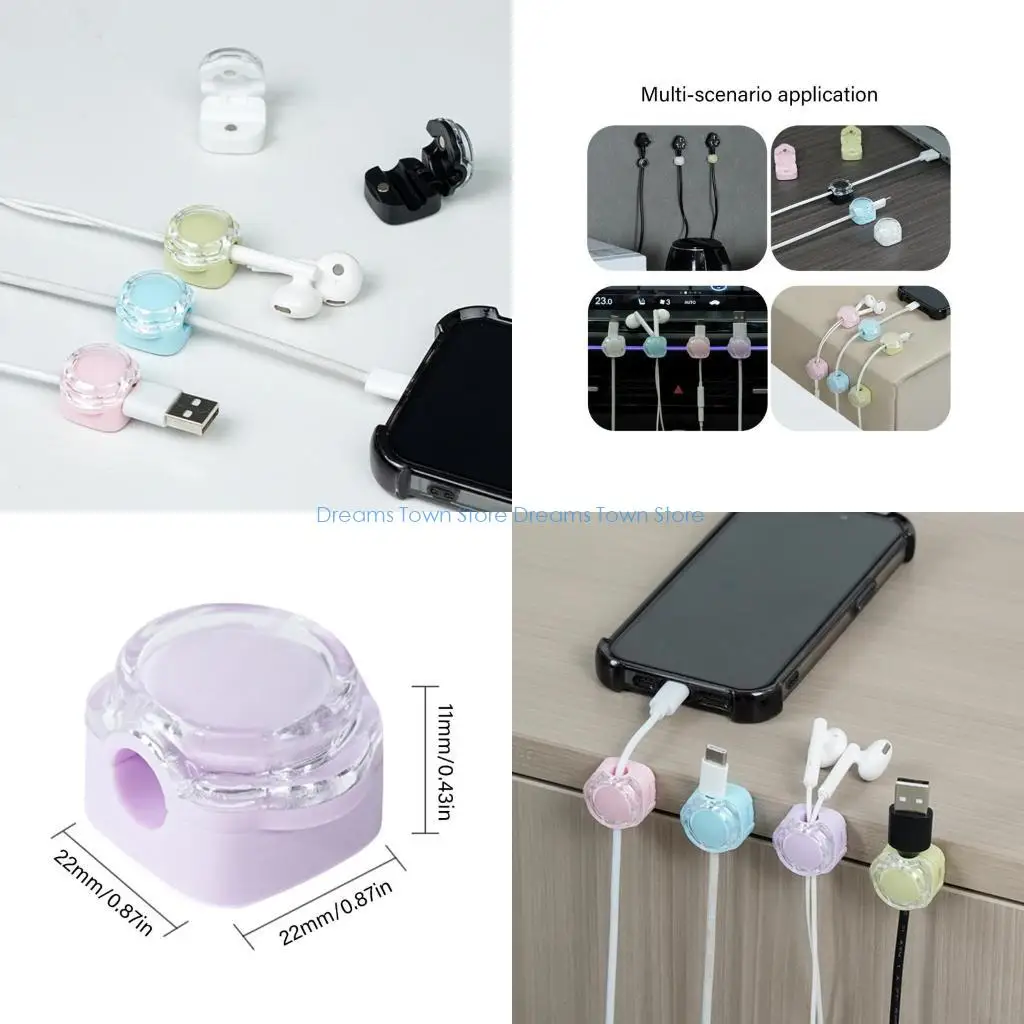 

HX6A Multipurpose Cord Winder, 6Pcs/set Easy Cable Storage Solution Cable Management for Home and Office