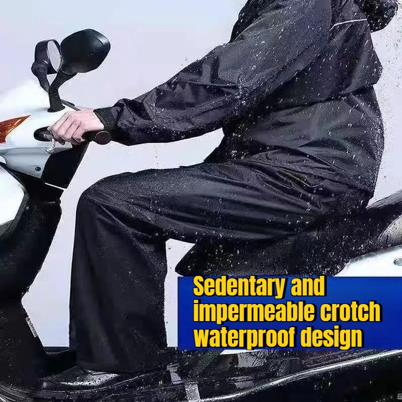 Motorcycle riding men's large size raincoat fat man 150kg extra large plus fat full body raincoat