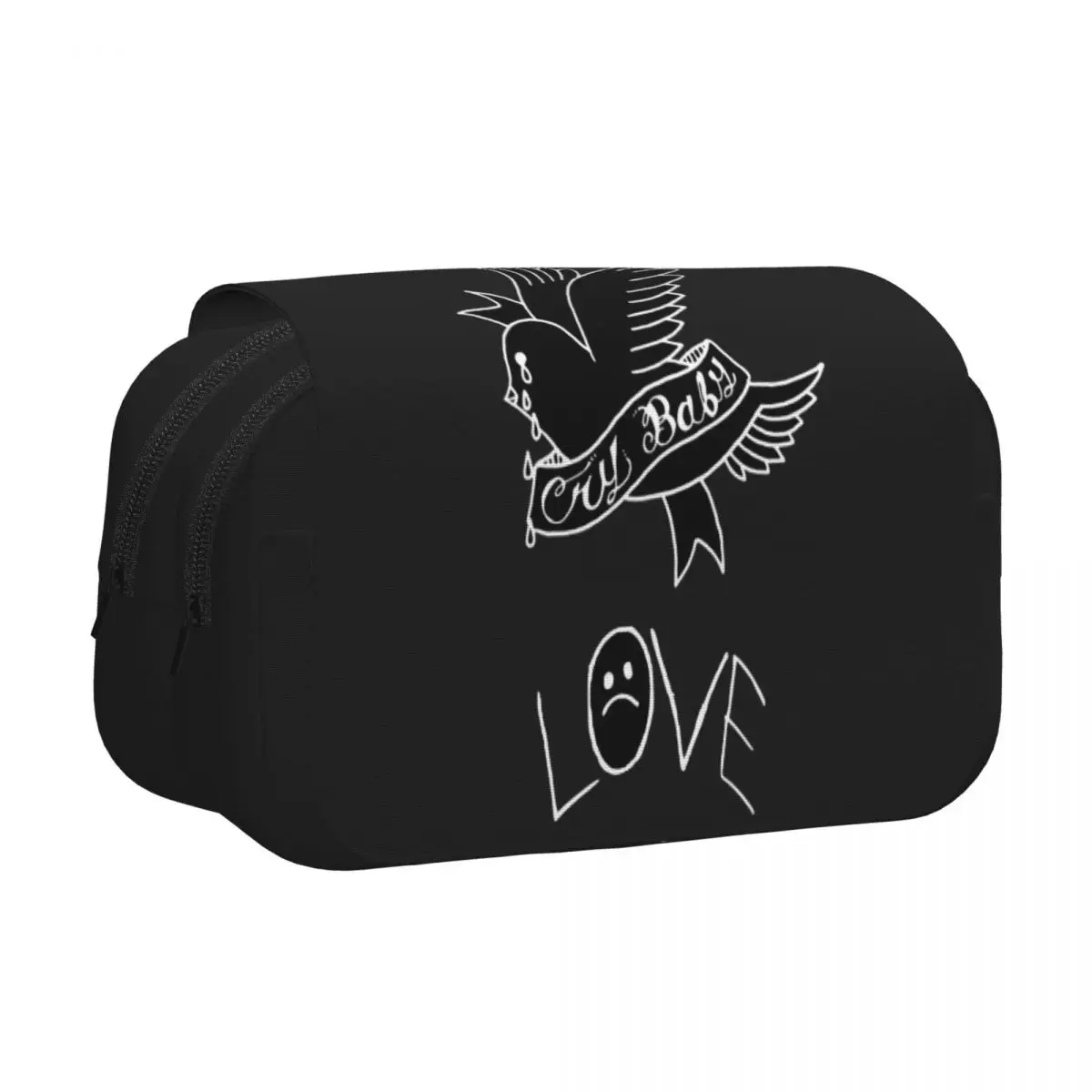 Logo Lil Peep Pencil Case Pen Holder Hard Shell Leather Large Capacity Pen Box Pencil Bag for Students School
