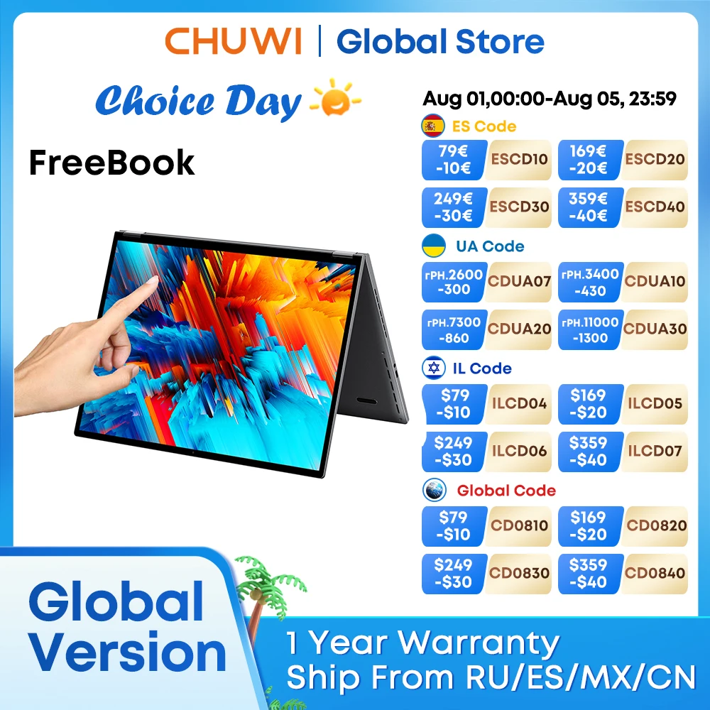 Планшетный ноутбук CHUWI FreeBook 2