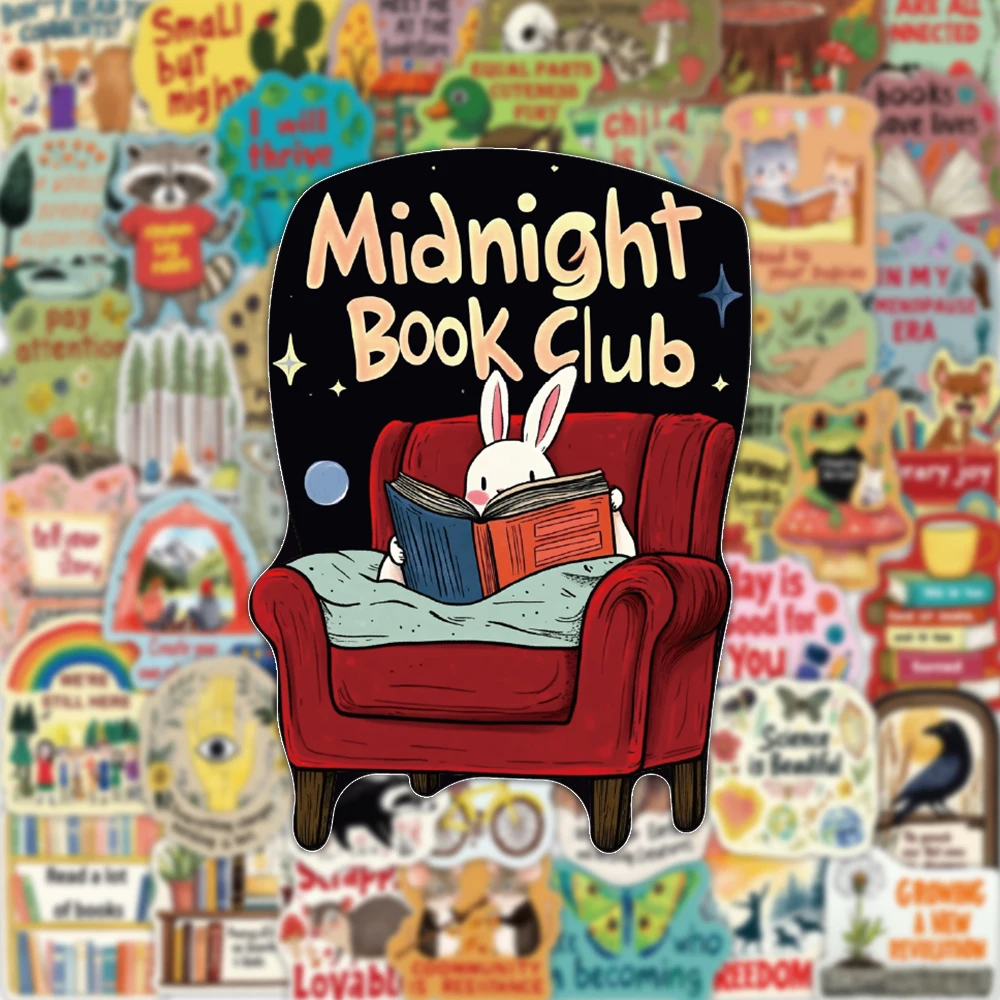 50 pezzi di cartone animato colore fiaba stile animale ispirazione adesivo decorazione creativa scrapbook cassa del telefono chitarra divertente decalcomania