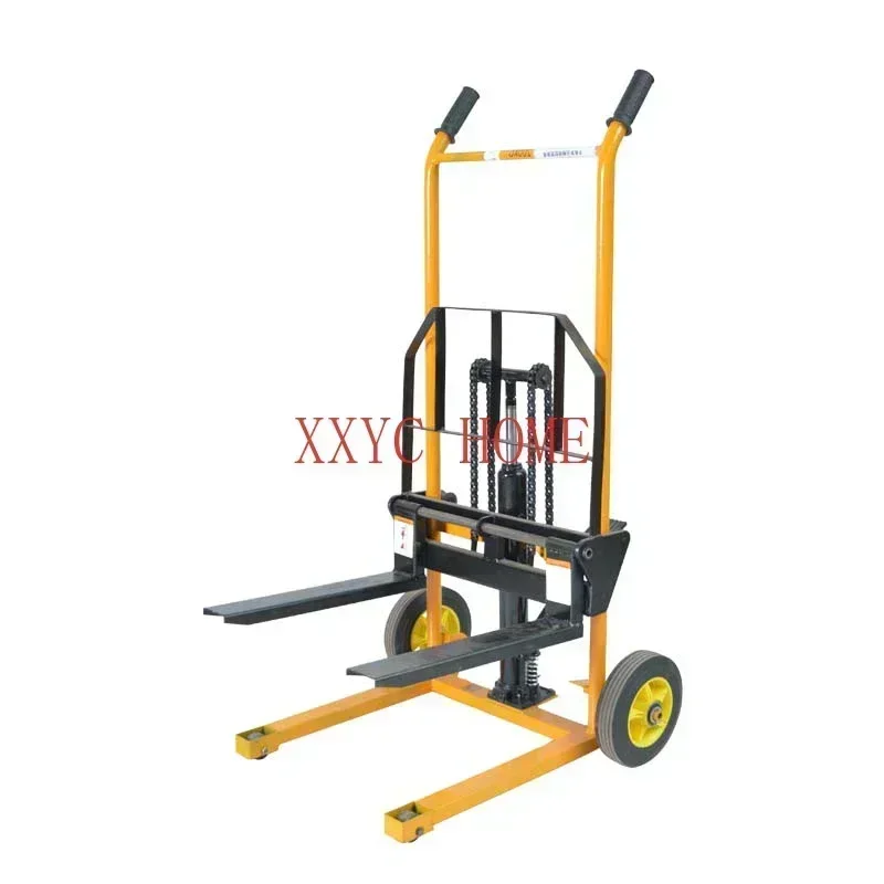 200kg/300LSmall Hydraulic Manual Forklift Miniature Manual Stacker Lightweight Household Loading And Unloading