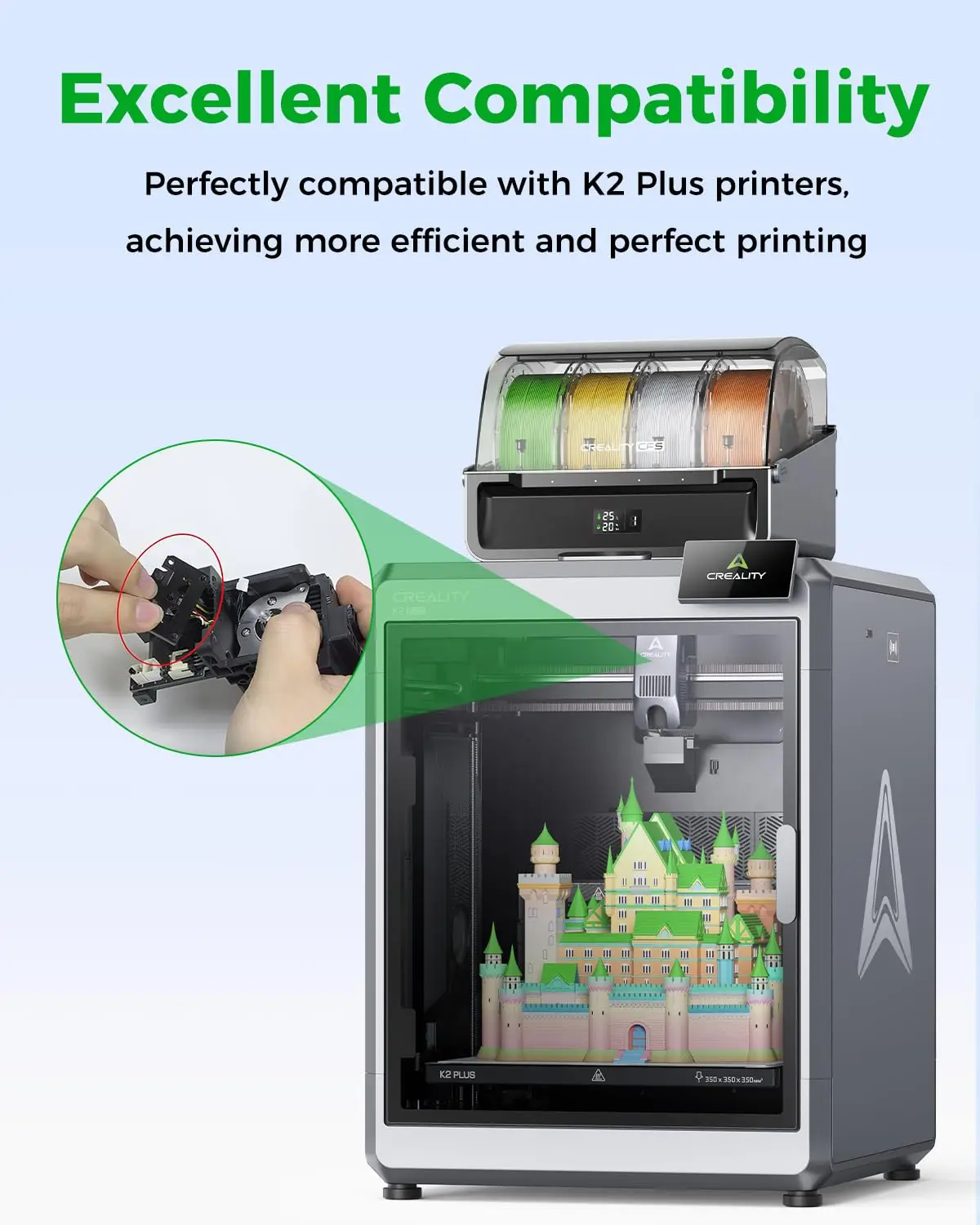 Official Creality K2 Plus Strain Gauge,K2 Plus/K2 Pro/K2 Strain Gauge_Strain Gauge Leveling 3d Printer Parts New 3D Printer part
