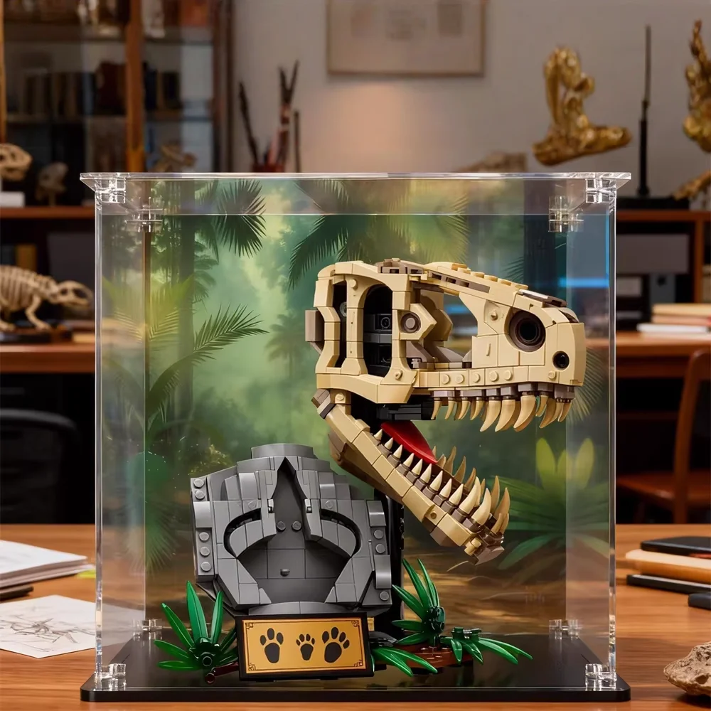

Acrylic Dustproof Display Box for lego 76964 Dinosaur Fossils Model Display Case Storage Box Organizer(Lego Set not Included)
