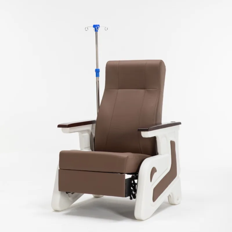 Hospital clinic, health center drip chair, sofa with infusion rod, multi-functional hanging needle single seat, can lie down