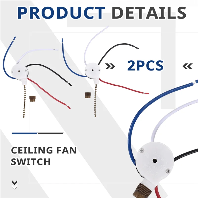 Y50A-2 Pcs Fan Ligh… - image
