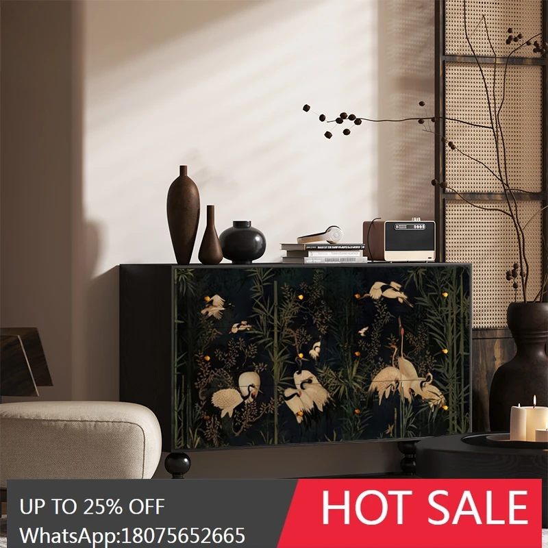 SGF chest of drawers retro home six-bucket bedroom dressing table storage bed cabinet