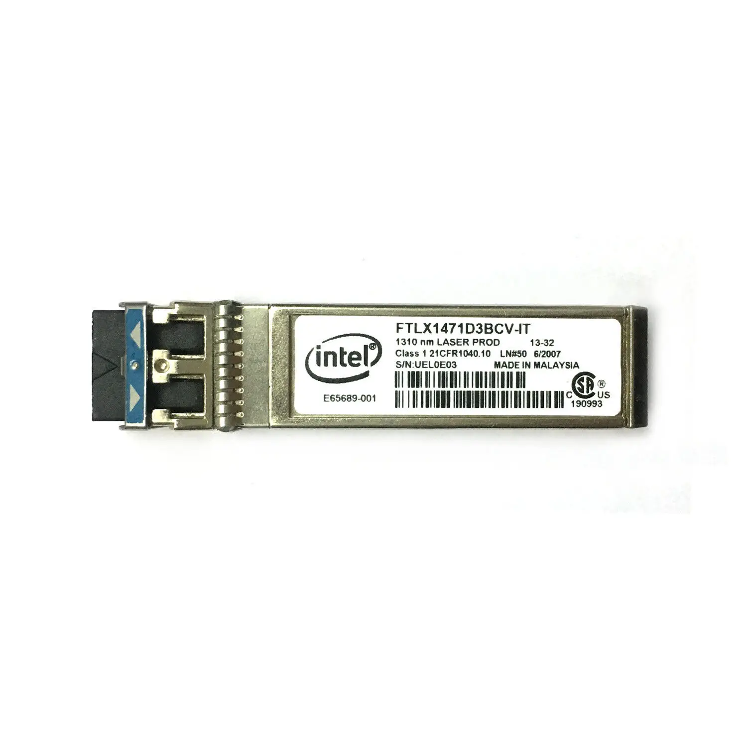 

Intel E10GSFPLR FTLX1471D3BCV-IT Ethernet SFP+SM Transceiver For X520-DA2/SR2