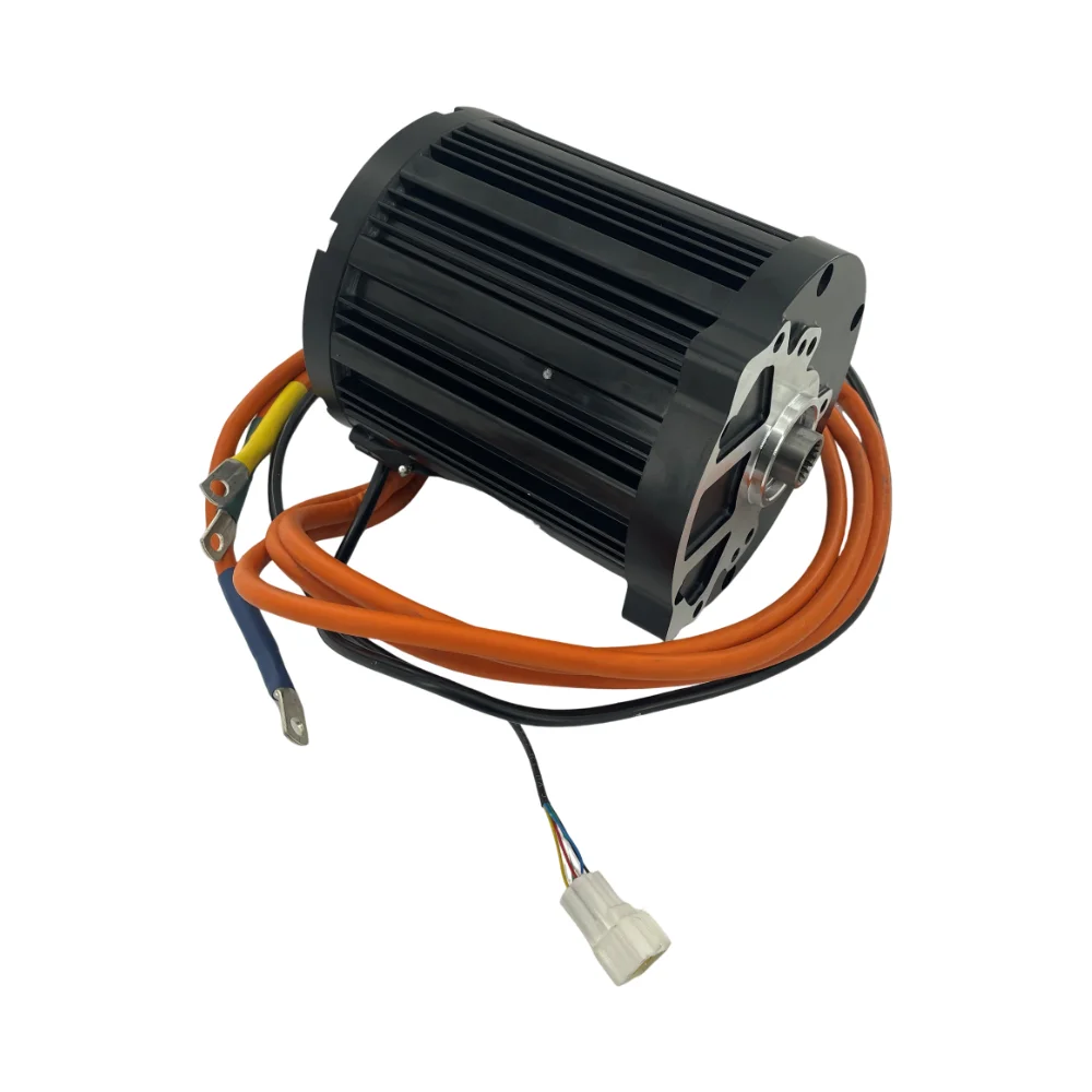 QSMOTOR 138 90H 4000W PMSM Motore mid-drive con albero scanalato interno per UTV elettrico UGV ATV