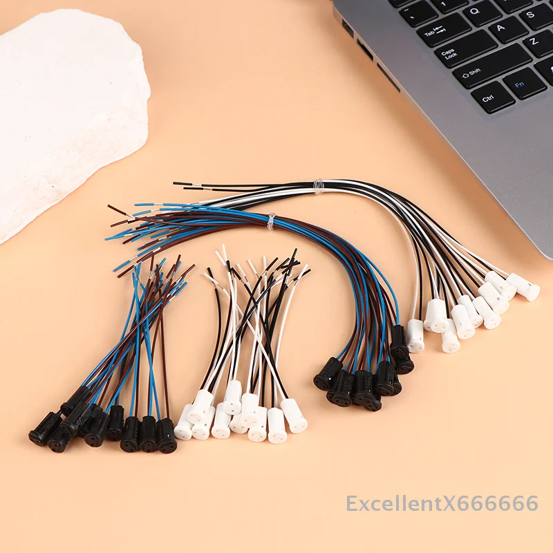 10pcs G4 Lamp Socket Wire Adapter For LED Crystal Heads Light Bulb Halogen Lamp With 10cm/20cm Wire G4 Lamp Holder