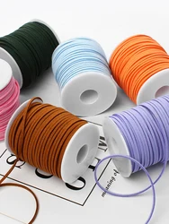 Faux Suede Leather Cord,49Yd Flat Leather String for Jewelry Making,Leather Strips Velvet Cord for Necklace,Bracelet,Beading