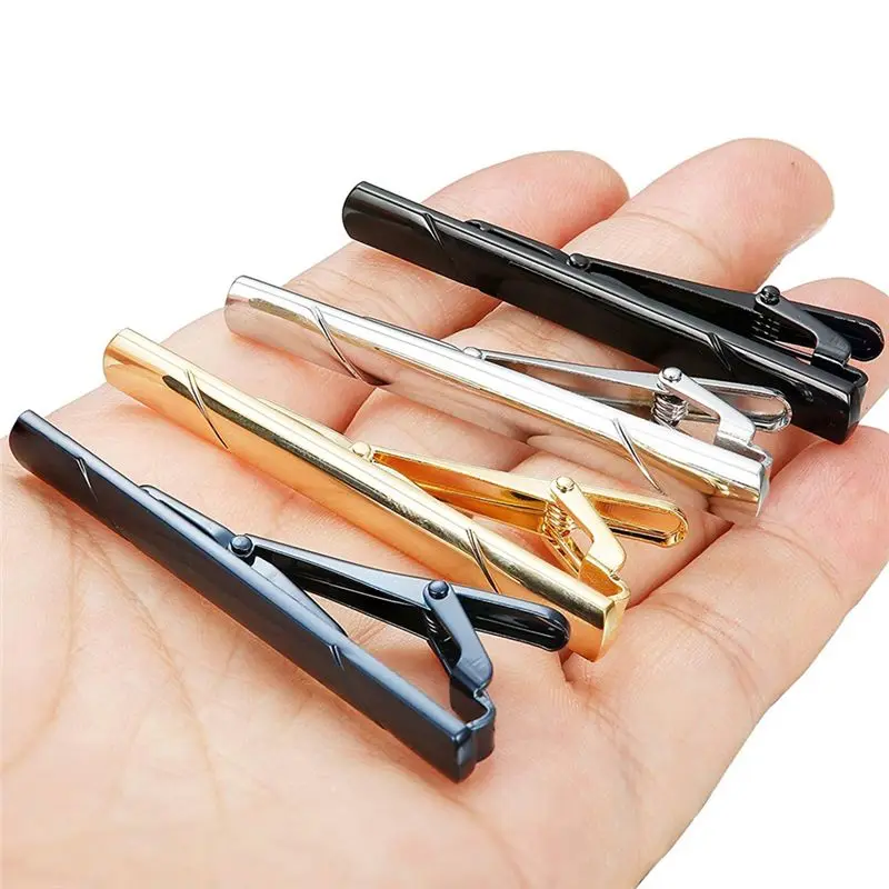 【EXCLUSIVE!】8Pcs Tie Clips for Men Tie Bar Clip Set for Regular Ties Necktie Wedding Business Clips