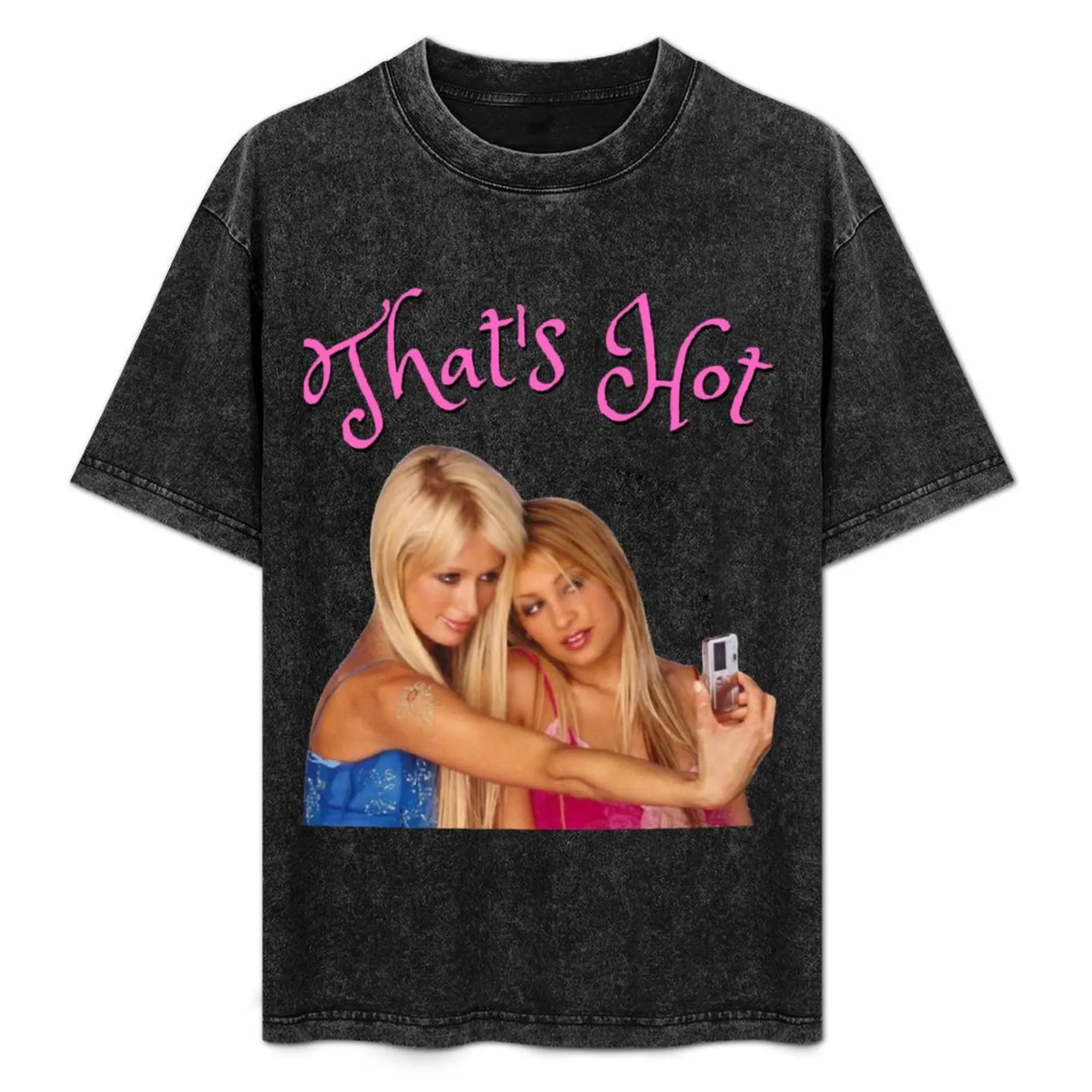 Camiseta retro vintage 'That'S Hot' de Paris Hilton para hombre y mujer, ropa de trabajo, camiseta transpirable