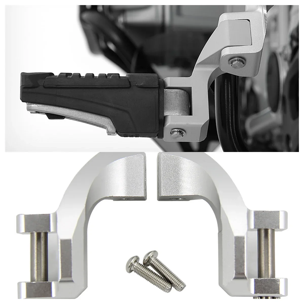 

CNC Aluminum Passenger Footrest For R1200GS R1250GS LC Adventure S1000XR Rear Seat Footpegs Mount Kit Motorcycle Accessories