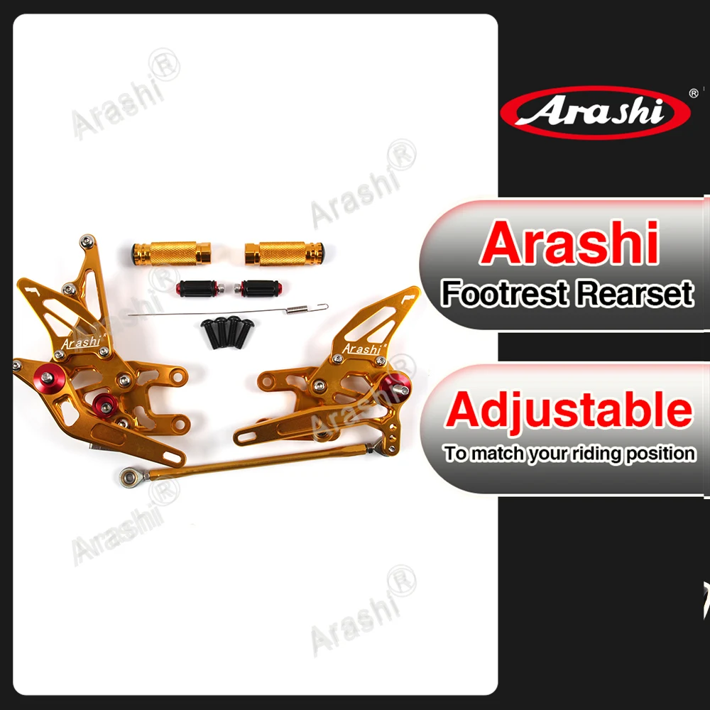 Arashi V1.0 Rearsets For KAWASAKI ZX10R ZX1000R ZX-1000 2004 2005 NINJA ZX-10R ZX1000 CNC Adjustable Rear Sets FootPegs image 3