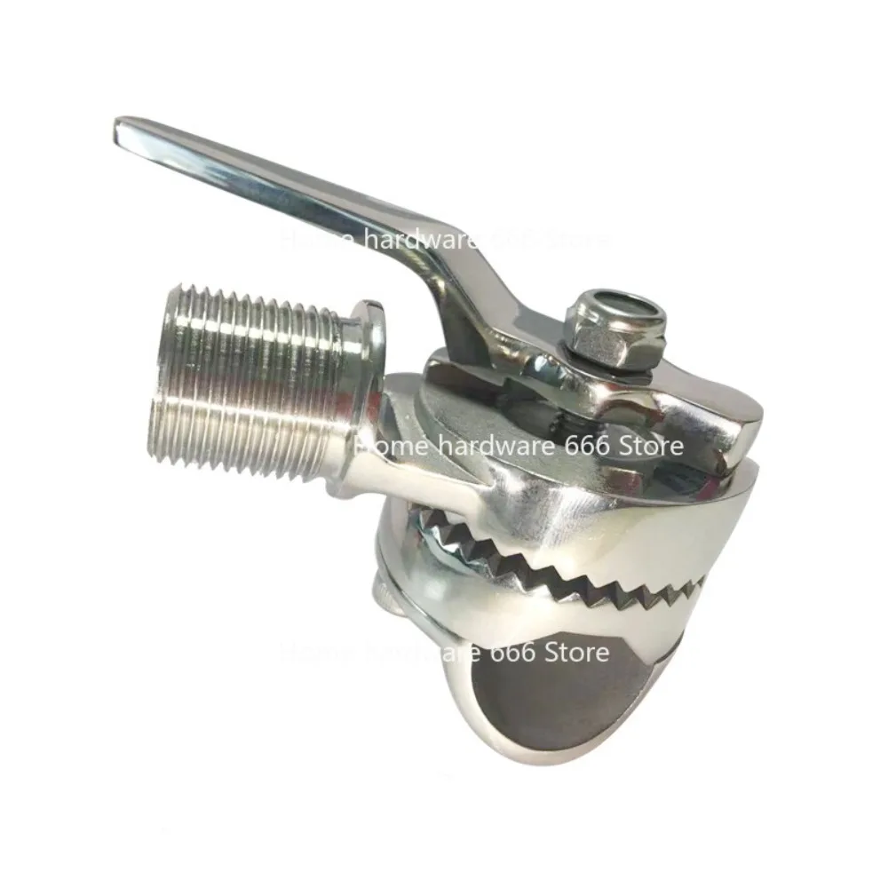 Threaded Pipe Clamp Antenna Holder 25mm 316 Stainless Steel Shipborne RF Marine Marine Hardware Fittings