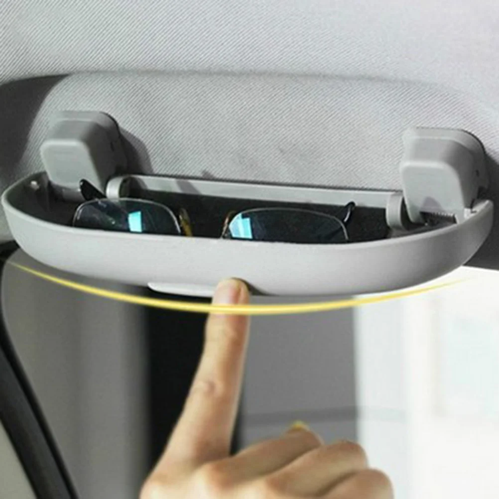 

1Pcs Automotive Glass Holder Case Simple Fashion Design Car Sunglass Organizer for Easy Mount Grey Glass Holder