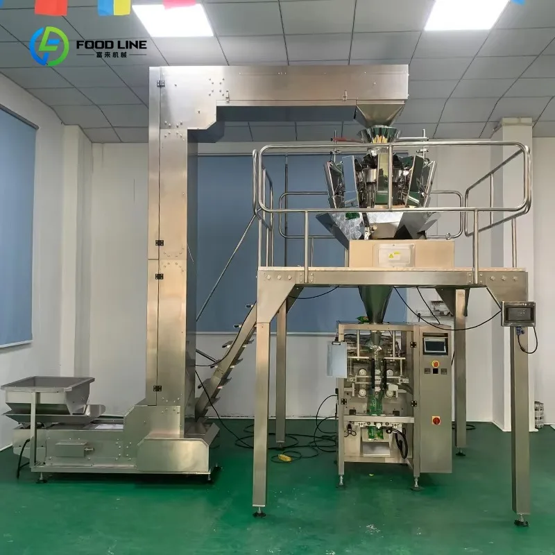 Multihead Weigher Ice Packing Machine for Crushed Ice Particles Portion Weighing Sealing System Custom