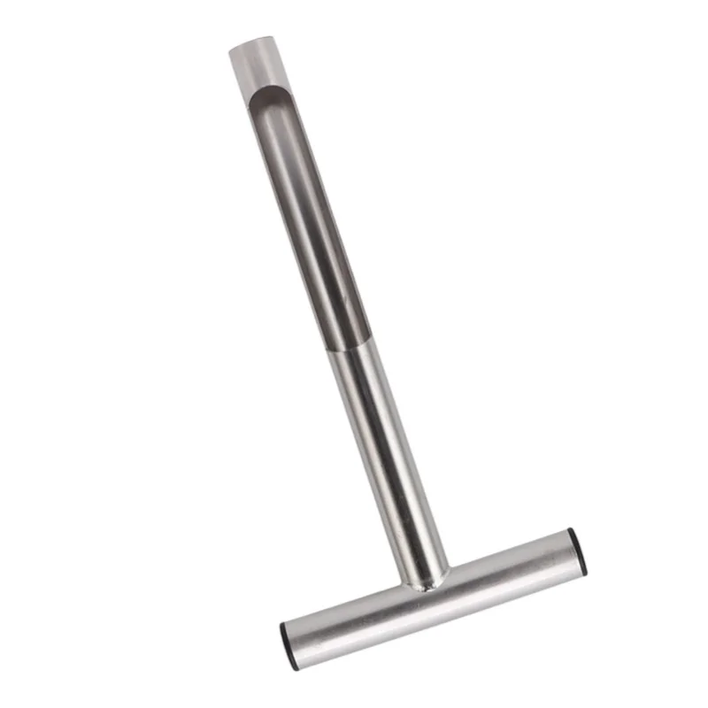 Soil Sampler Probe 304 Stainless Steel Protable T Handle Soil Sampling Tool For Farm Garden Lawn 12in