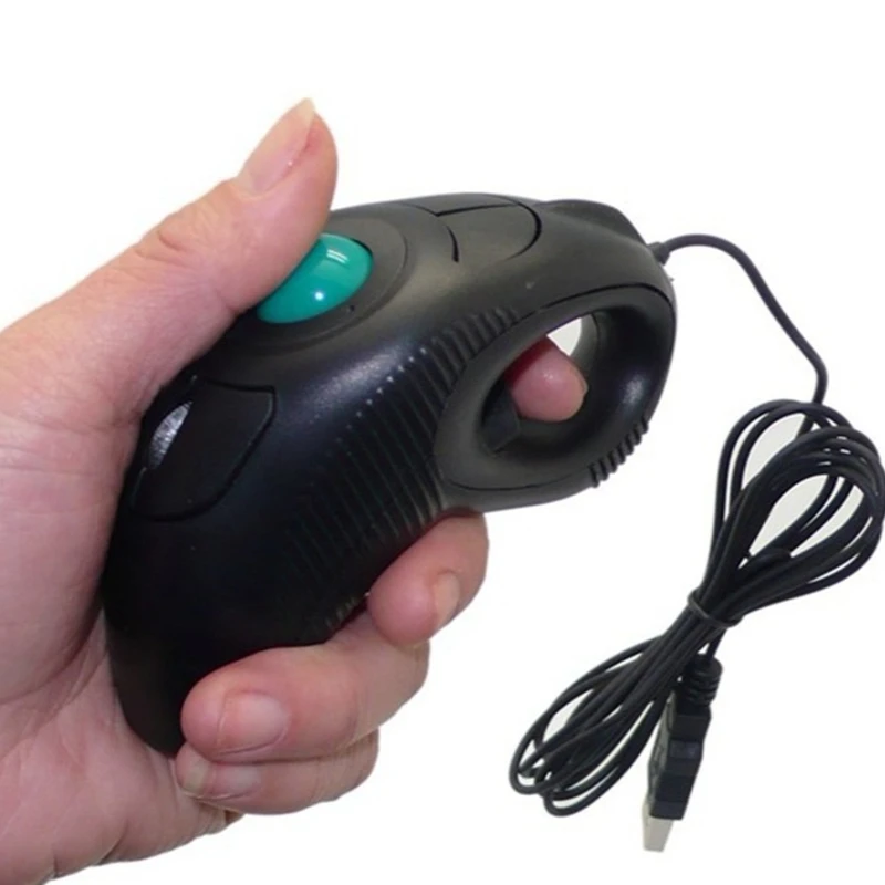 Usb Wired Trackball Mouse Hand-Held Portable Left Right Hand Wired Mouse Optics Is Suitable Pc Tablet Computer Notebook Computer