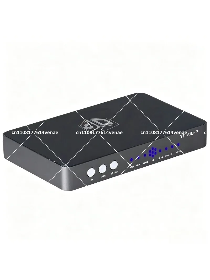 2D to 3D Video Converter for DLP Projector, 720P 120Hz 3D TV VR, Left & Right Top & Bottom Formats