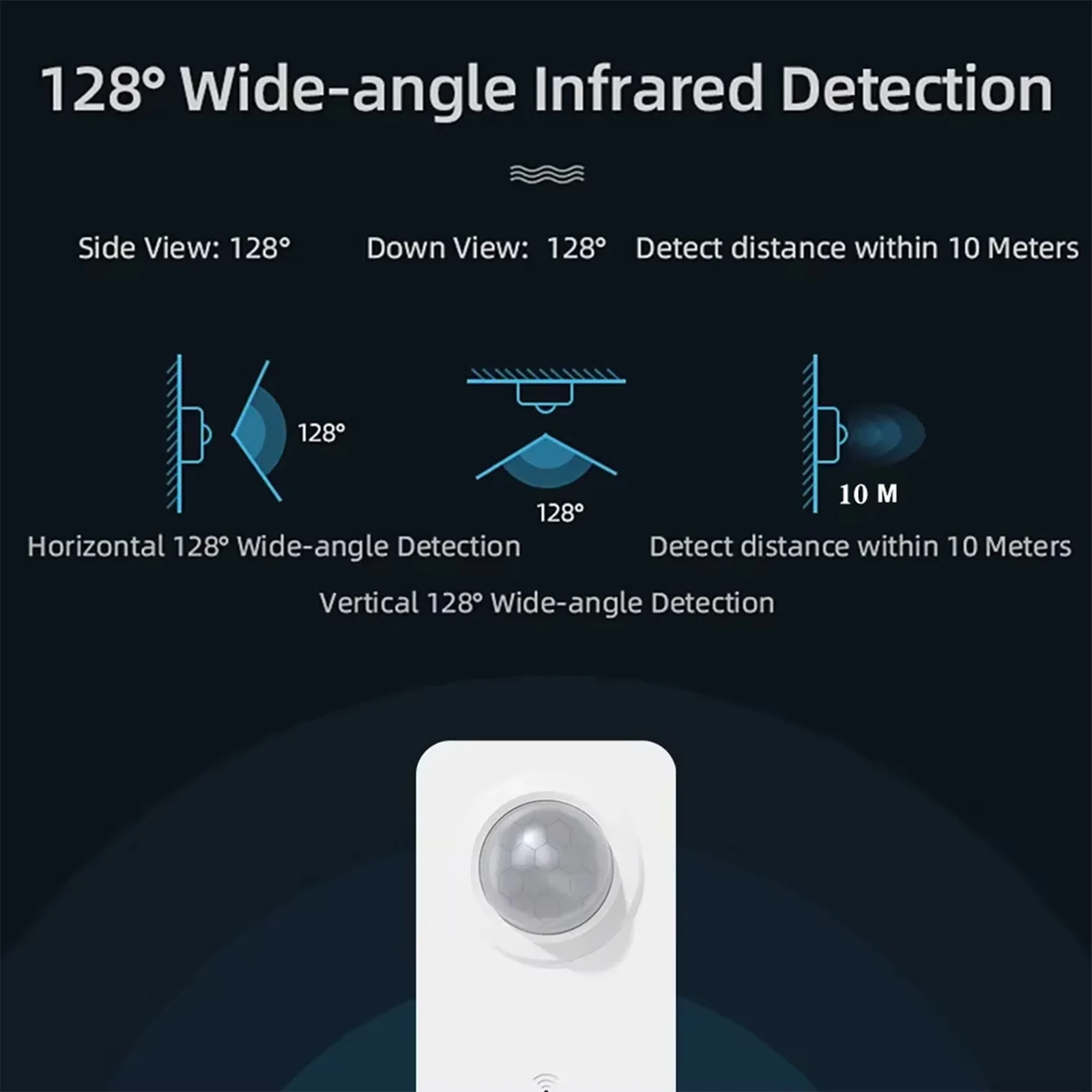 Tuya WiFi Zigbee PIR Motion Sensor Human Body Infrared Detector Smart Home Security Alarm APP Remote Monitor Works with Alexa image 4