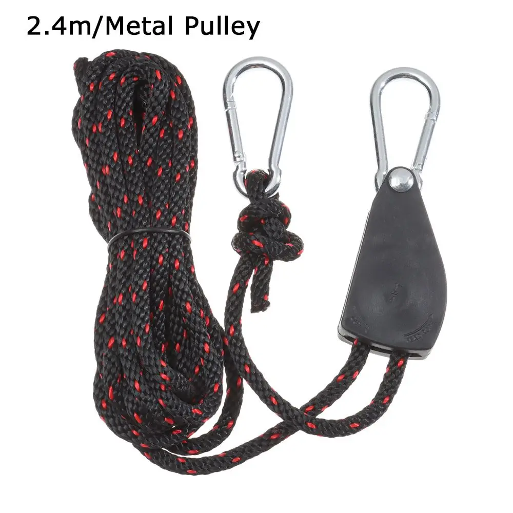 2/2.4/3.6m Lights Lifting Awning Wind Rope Adjustable Rope Fastener Fixed Buckle Pulley Tensioner Ratchet Hangers