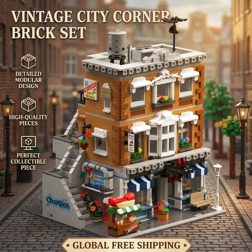 Hardware Store Buildings Sets,City Apartment Store Architecture Modular Building Blocks Model, Idea Gift for Adults Kids 3642pcs