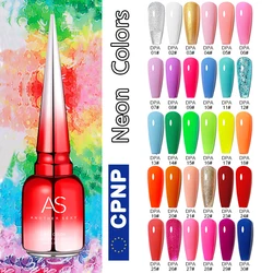 AS 15ml Neon Nail Gel Polish Super Gorgeous Summer Color Nail Manicure 15ml Semi Permanent Soak off UV LED Nail Gel Varnish