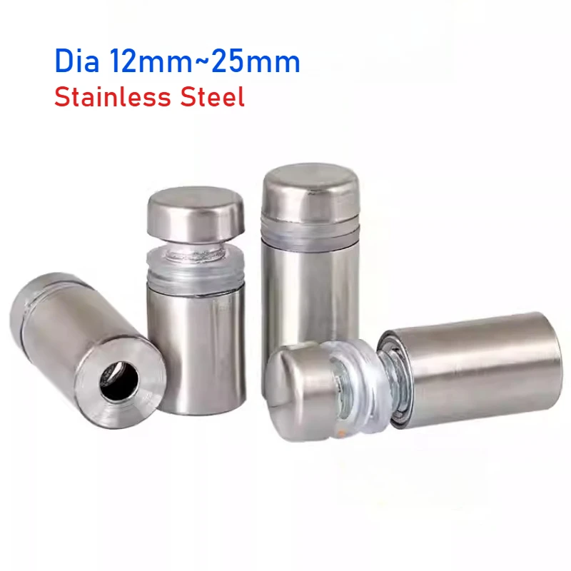 1/5pcs Advertising Nails Dia 12mm~25mm Stainless Steel Screw Advertising Bracket Nail Fixing Screw Hardware