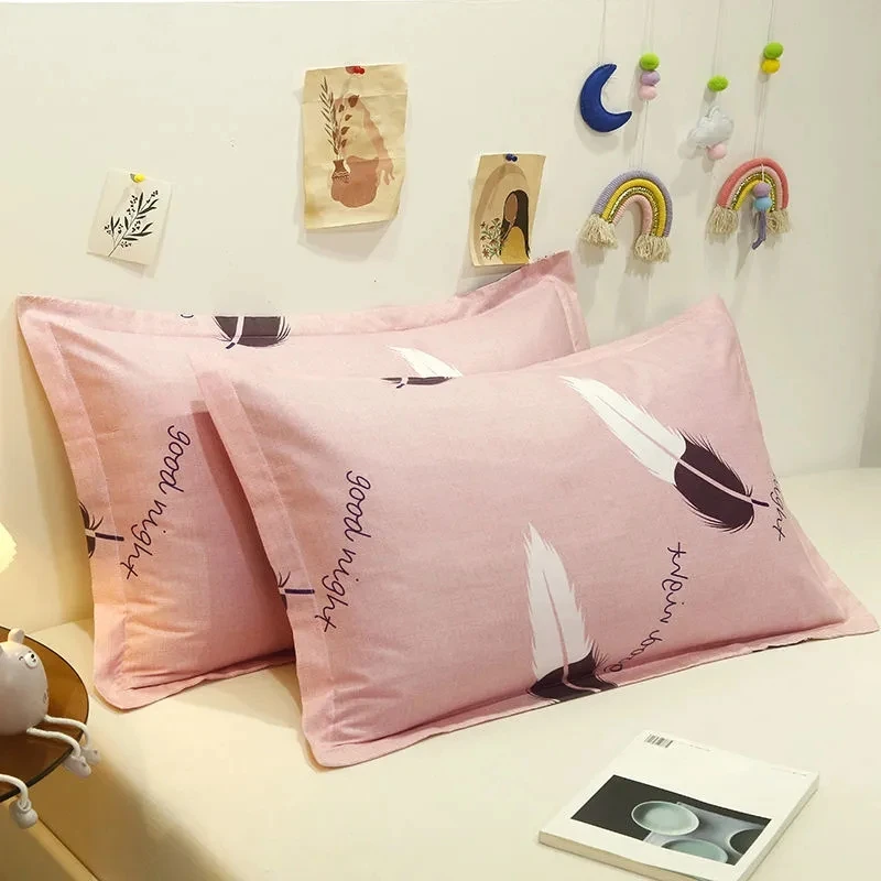 1 Pc Modern Style Child Pillowcase Adult Student Dormitory Single Comfortable Pillow Core Cover Baby Bedding 48×74cm Pillowcase