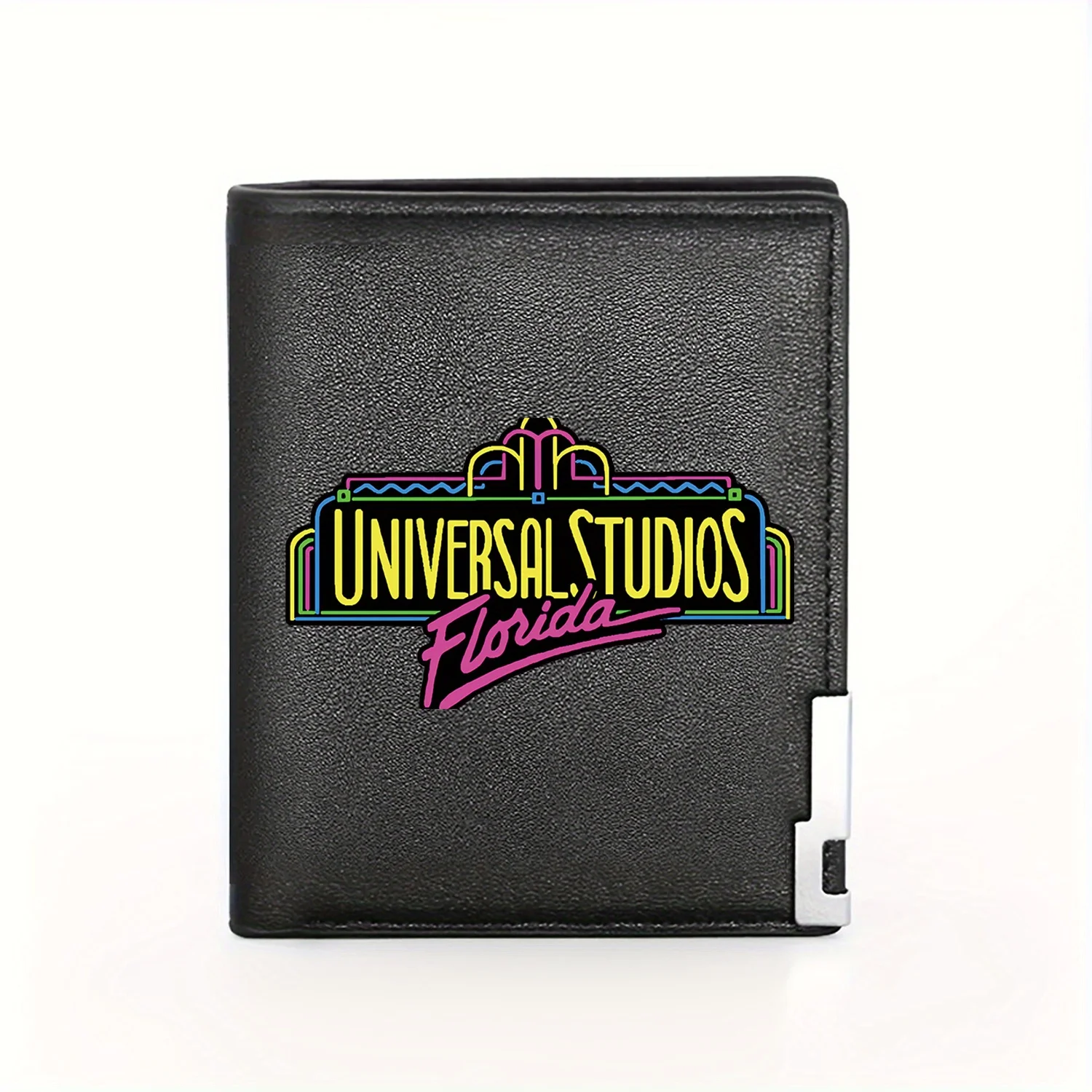 

Мужской кошелек Universal Studios с логотипом Florida, деловой повседневный элегантный простой практичный качественный кошелек, стильный принт с графикой Crea