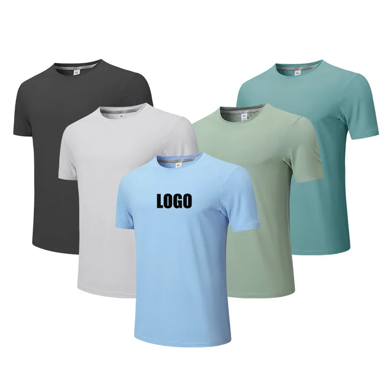 

Customized LOGO Summer Men's Sports Casual Quick-Drying T-Shirt Mesh Breathable Short Sleeve Loose Training Running Top