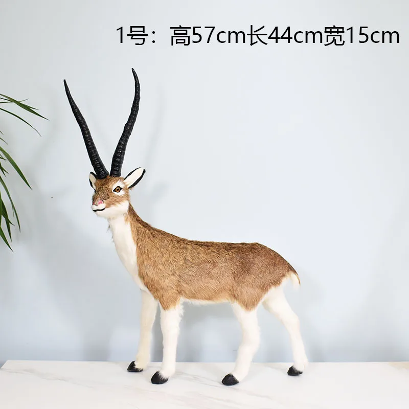 

Имитация животного, тибетская модель овцы,antelope, пластик и мех, коза, украшение для дома, садовая ферма, орнамент, подарок d0773