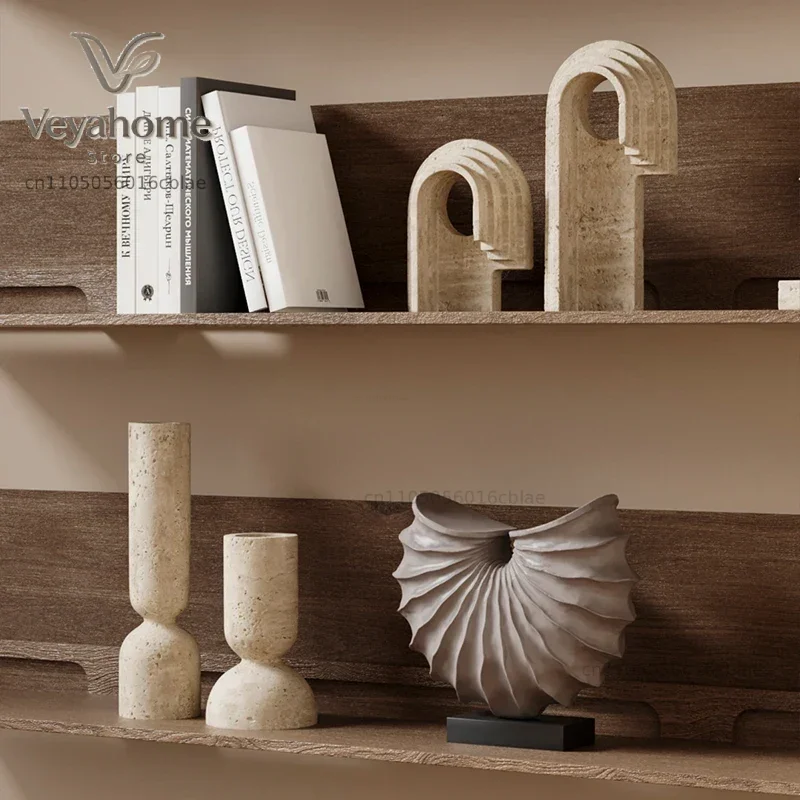Any Size Custom Modern Marble Sculpture Vase Handcrafted Unique Stone Art Decor Luxury Home Living Room Shelf Office Desk Premiu