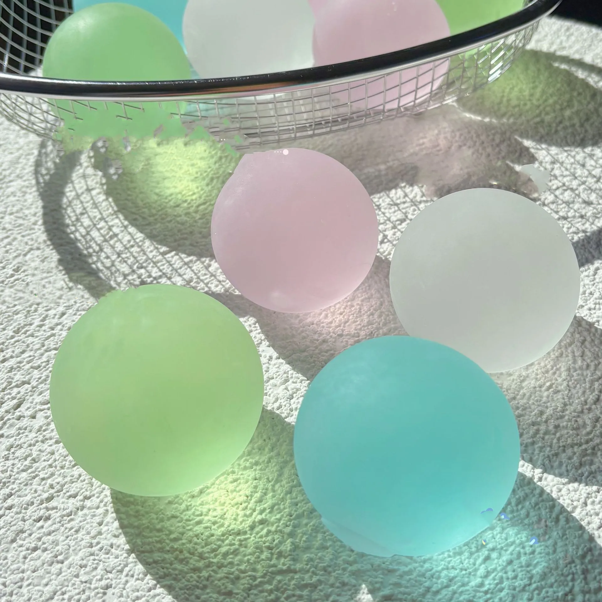 2E-Blue Maltose Squishy Toys Anti Stress Sensory Fidgets Toy Soft Simulated Transparent Blue Maltose Slow-rebound Decompression