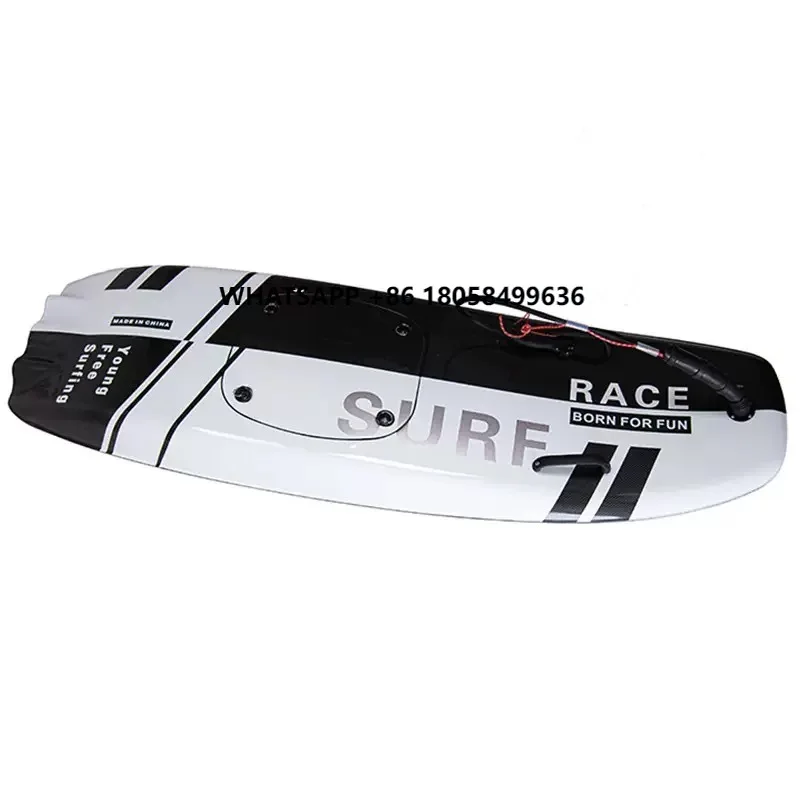 

OEM 110cc 2-stroke gas-powered full carbon fiber jet surfboard for lake recreation and wave surfing.