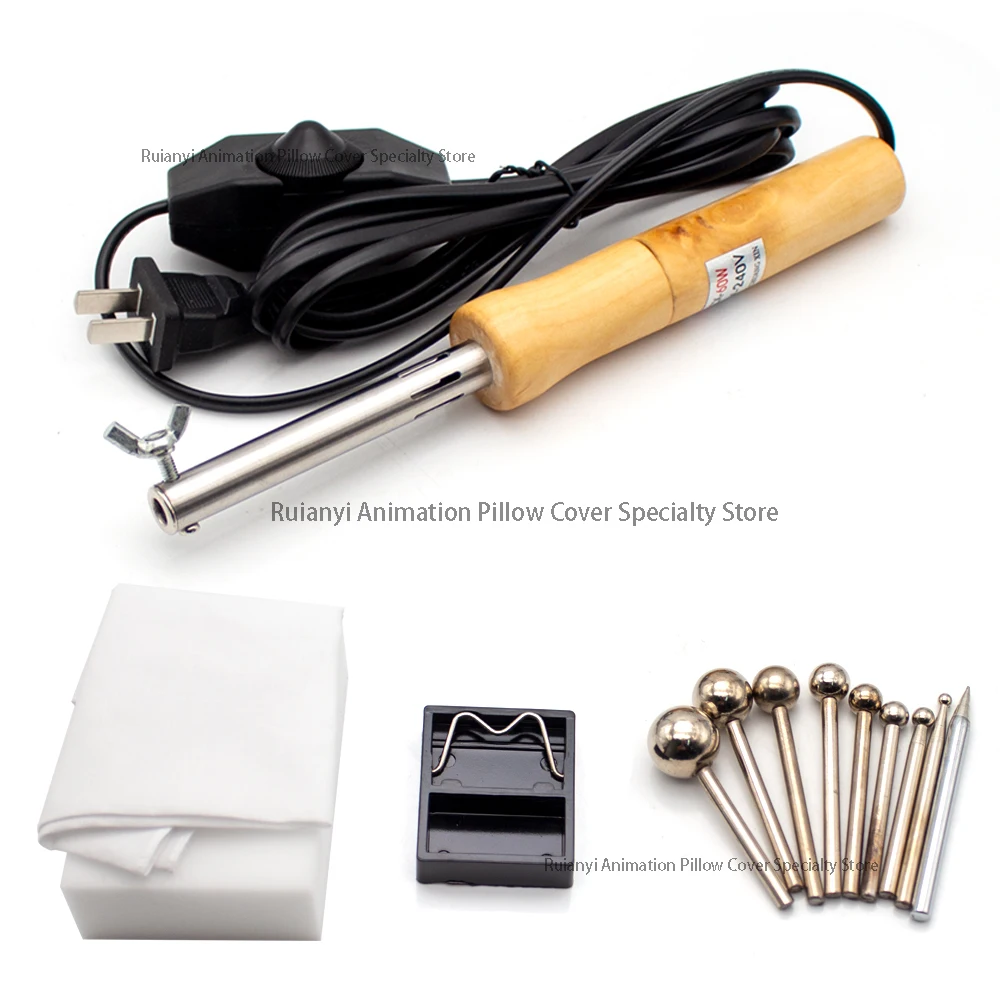 

DIY Fabric Flower Maker Artificial Flower Electric Ironing Machine Fake Flower Making Petal Modeling Tools Set With 8Pcs Heads