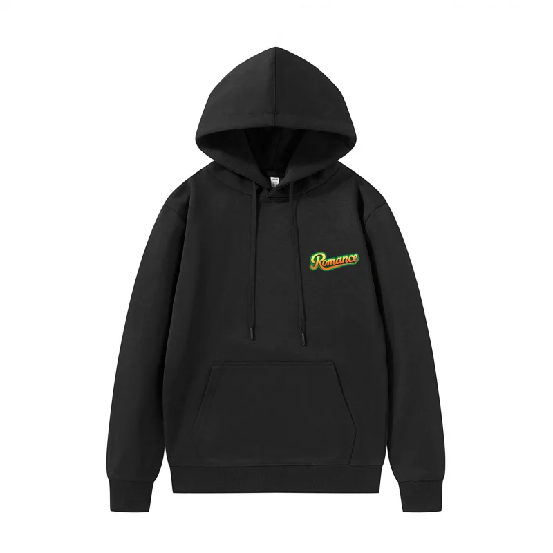 هوديي رومانسي للرجال باللونين الأخضر والأصفر، تصميم رومانسي ممتع، نسيج قابل للتنفس #2