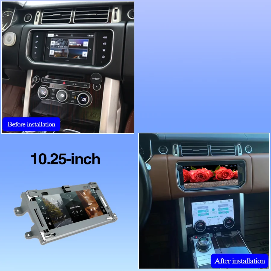 10.25 Inch For Range Rover Vogue 2013-2017 L405 CarPlay Android 14 GPS Multimedia Player Retains The Original Feature Menu