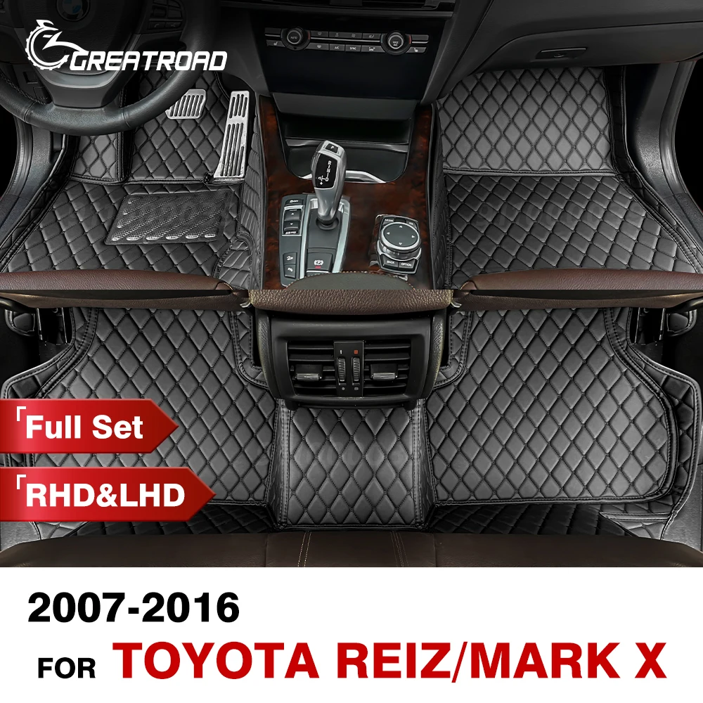 

Car Floor Mats For Toyota Reiz/MARK X 2007-2016 Custom Auto Foot Pads Interior Accessories