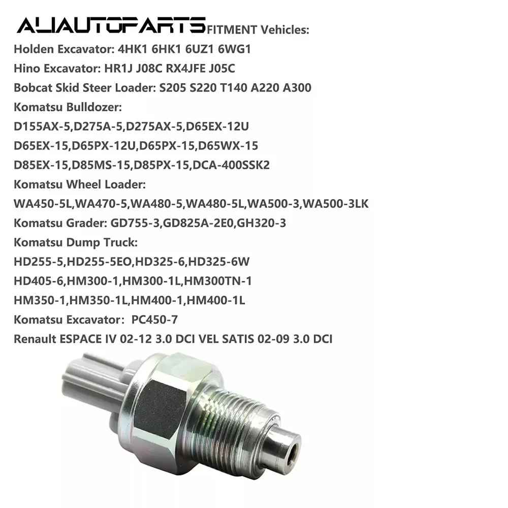 Sensor de pressão de combustível common rail para isuzu acura opel renault saab 9-5 vauxhall holden escavadeira 4hk1 6hk1 6uz1 499000-4441