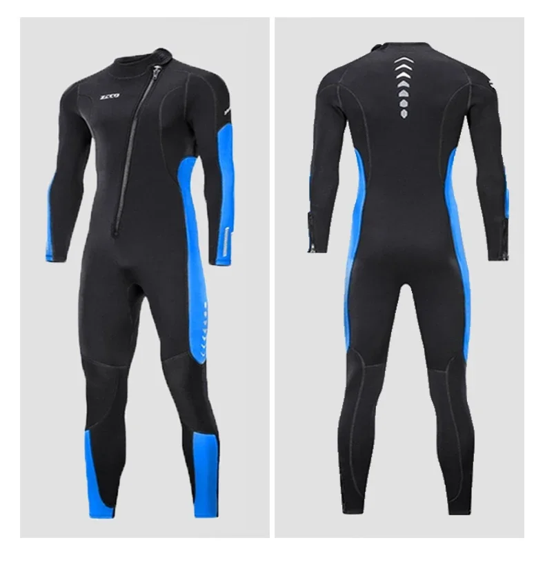 3MM Neoprene Front Zipper Wetsuit for Snorkeling Scuba Diving Swimming Kayaking KiteSurfing