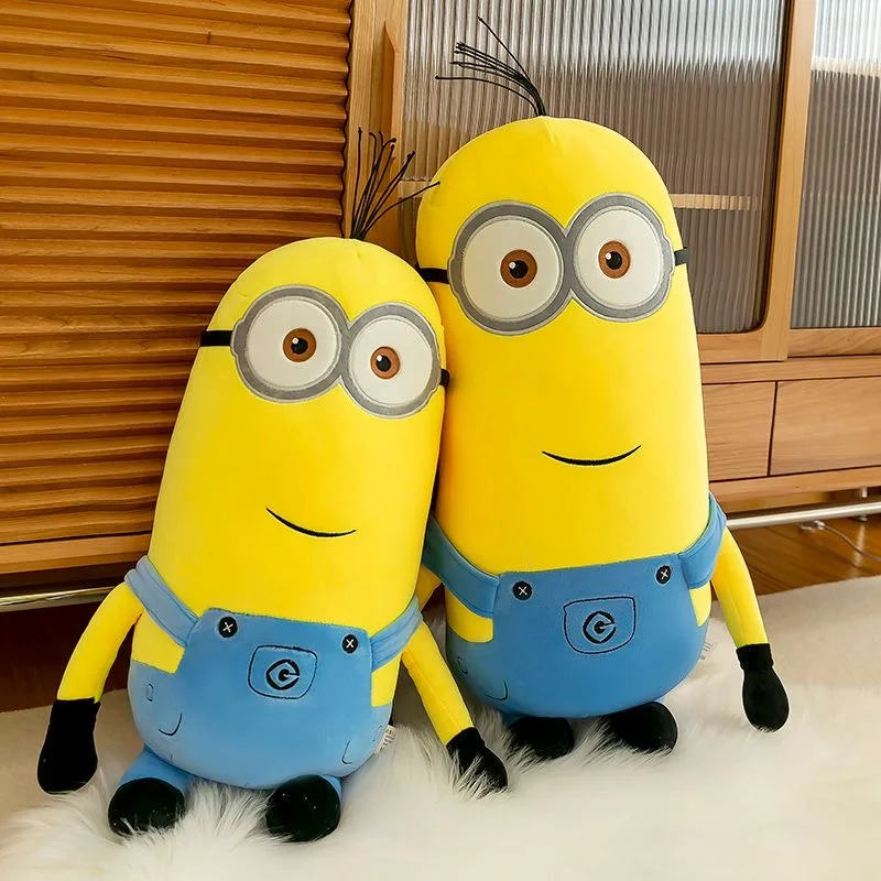 2024 Hot Cute Minions Movie Characters Yellow Plush Toys Bob Stuart In Jeans Soft Toys Dolls & Hobbies  Birthday Christmas Gift