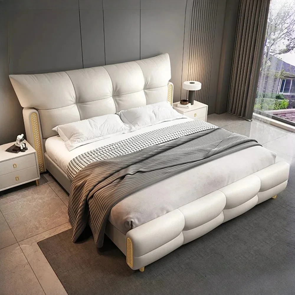 Sleeping Minimalist Frame Bed King Storage 180x200cm Double Bed 150x200cm Nordic Fancy Luxury Bedroom Furniture Accessories