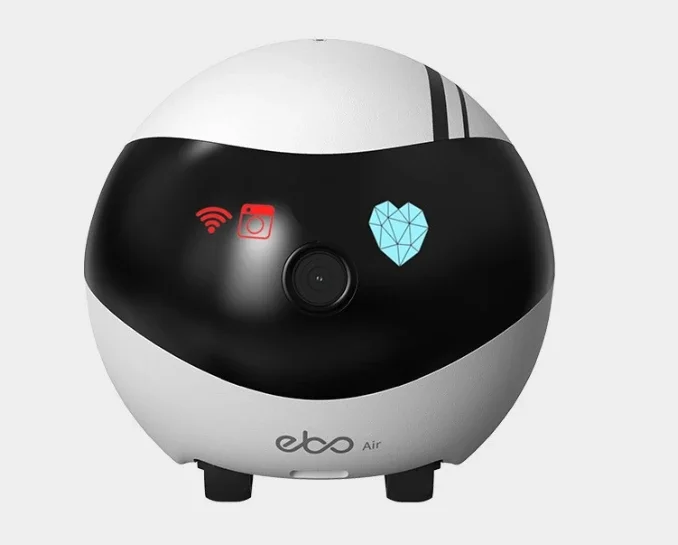 AI Interactive Companion Ebo Wireless Security Camera Self-charging Moving Pet  Robot